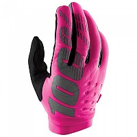[해외]100% Brisker Long Gloves 1139267042 Neon Pink / Black