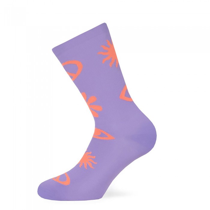 [해외]PACIFIC SOCKS Peace Half 긴 양말 1139970096 Lavender