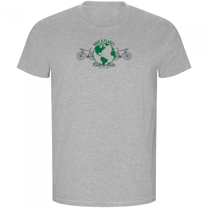[해외]KRUSKIS Save A Planet ECO 반팔 티셔츠 1139995922 Heather Grey