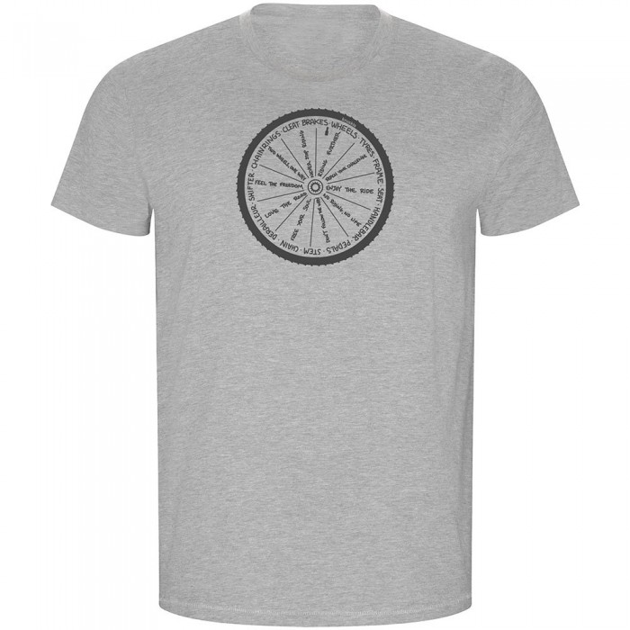[해외]KRUSKIS Wheel ECO 반팔 티셔츠 1139996046 Heather Grey