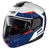 [해외]놀란 모듈러 헬멧 N90-3 06 Reflector N-COM 9139962040 Metal White / Blue / Red