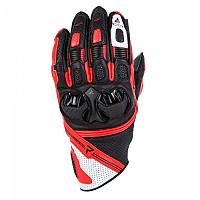[해외]REBELHORN ST Leather Gloves 9139932310 Black / Grey / Fluo Red