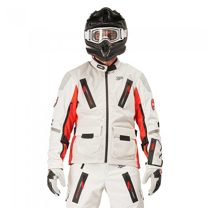 [해외]FUEL MOTORCYCLES Astrail 자켓 9139858186 White / Red