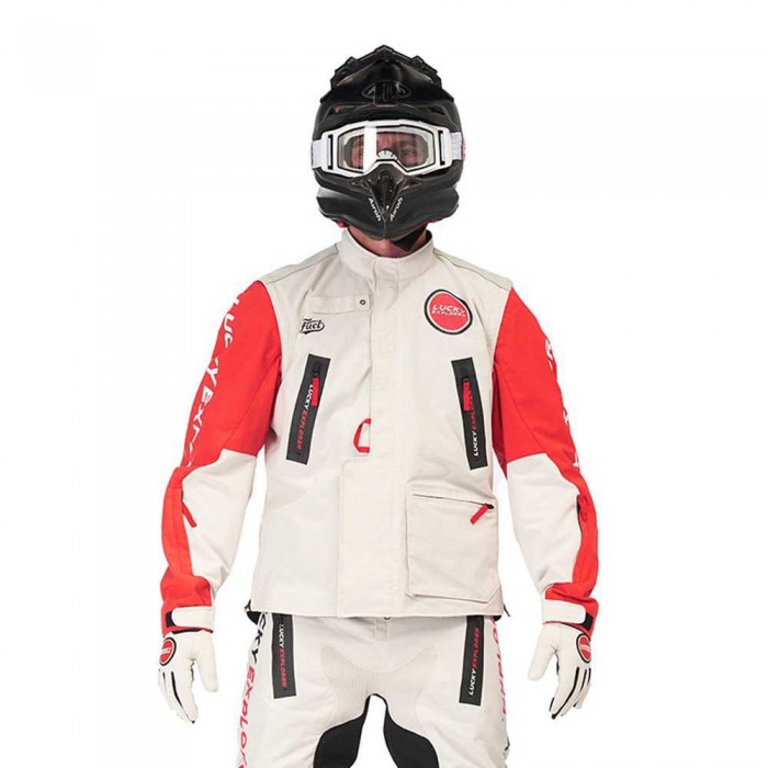 [해외]FUEL MOTORCYCLES 엔듀라ge 자켓 9139858219 White / Red