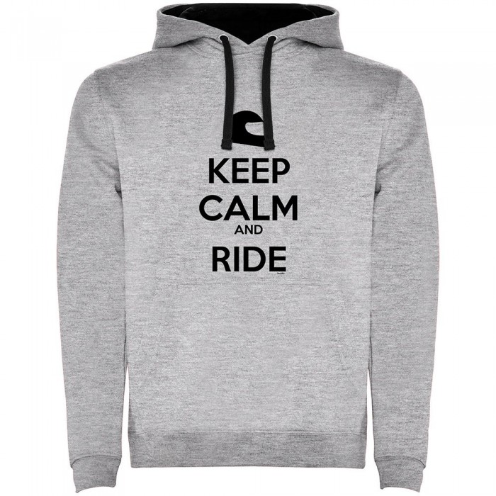 [해외]KRUSKIS Keep Calm And Ride 후드티 9139995814 Heather Grey / Black