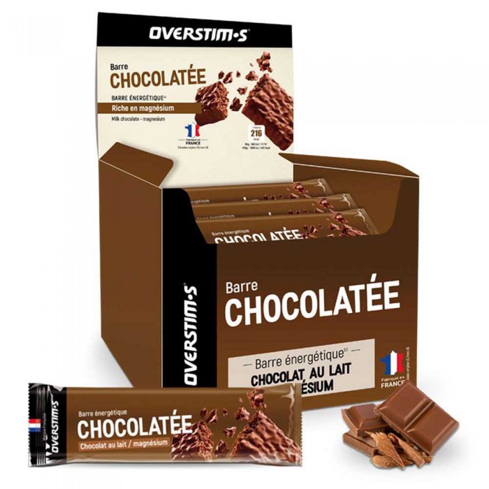 [해외]OVERSTIMS 마그네슘 50g Chocolate Chocolate 에너지 바 상자 28 단위 4138761195 Brown