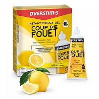 [해외]OVERSTIMS Coup De Fouet Lemon 30g Energy Gels Box 10 Units 4139745497 Yellow