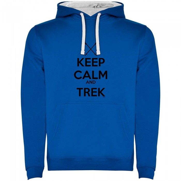 [해외]KRUSKIS Keep Calm And Trek Two-Colour 후드티 4139995833 Royal Blue / White