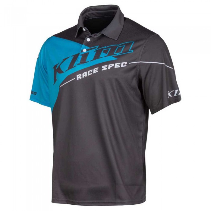 [해외]클라임 반팔 폴로 셔츠 Race Spec 5137755506 Asphalt / Vivid Blue