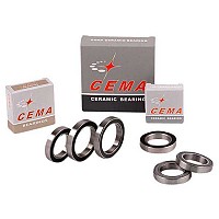 [해외]CEMA 6806 Stainless 세라믹 Bottom Bracket Bearings 1139804274 Silver
