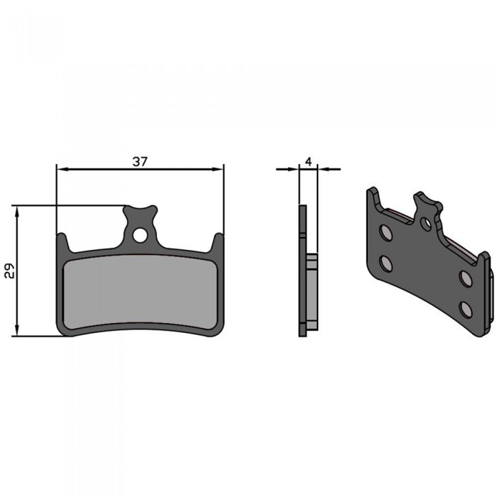 [해외]BRENTA CICLO 유기 디스크 브레이크 패드 E4/RX4 Hope 1139881231 Black