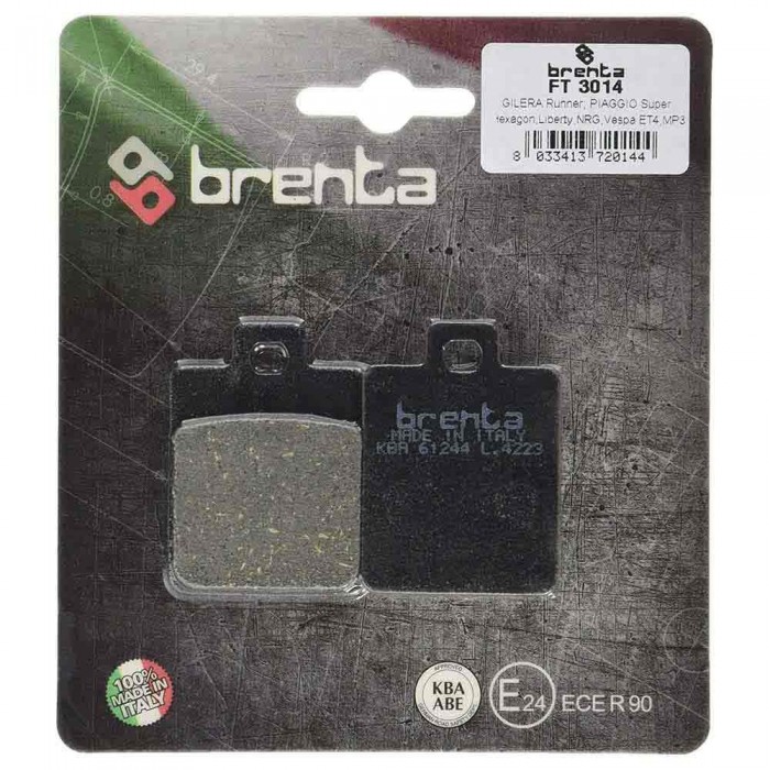 [해외]BRENTA MOTO 3014 유기농 리어 브레이크 패드 9139881293 Black / Silver