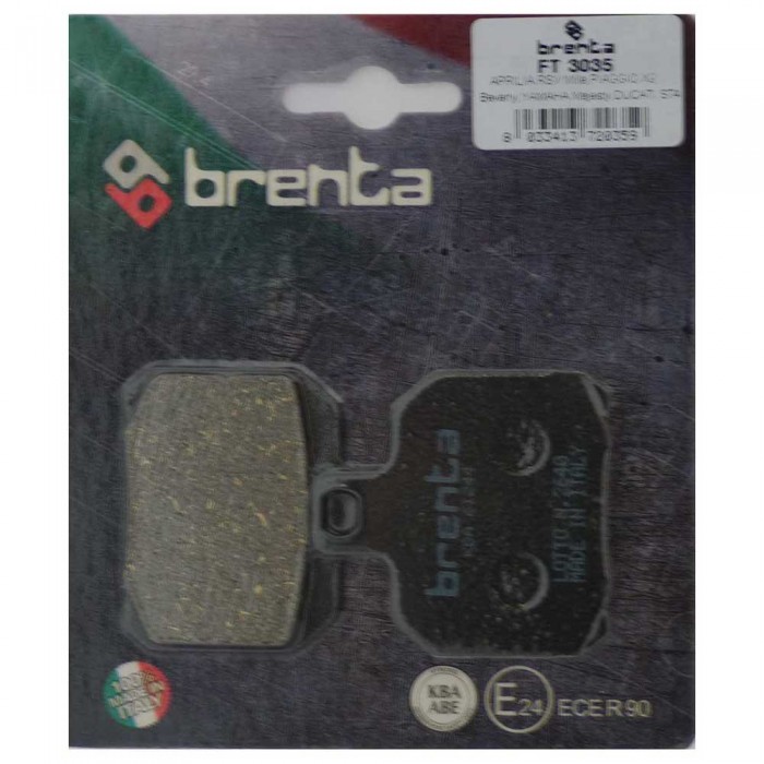 [해외]BRENTA MOTO 3035 유기농 리어 브레이크 패드 9139881314 Black / Silver