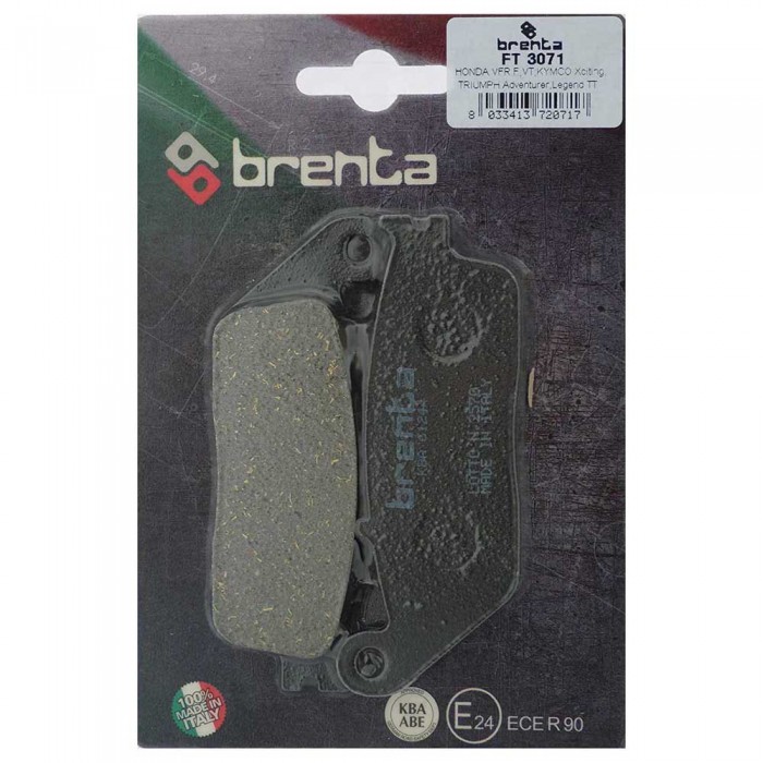 [해외]BRENTA MOTO 3071 유기농 리어 브레이크 패드 9139881346 Black / Silver