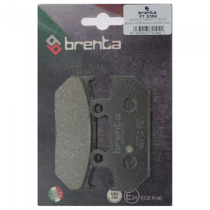 [해외]BRENTA MOTO 3104 유기농 리어 브레이크 패드 9139881379 Black / Silver