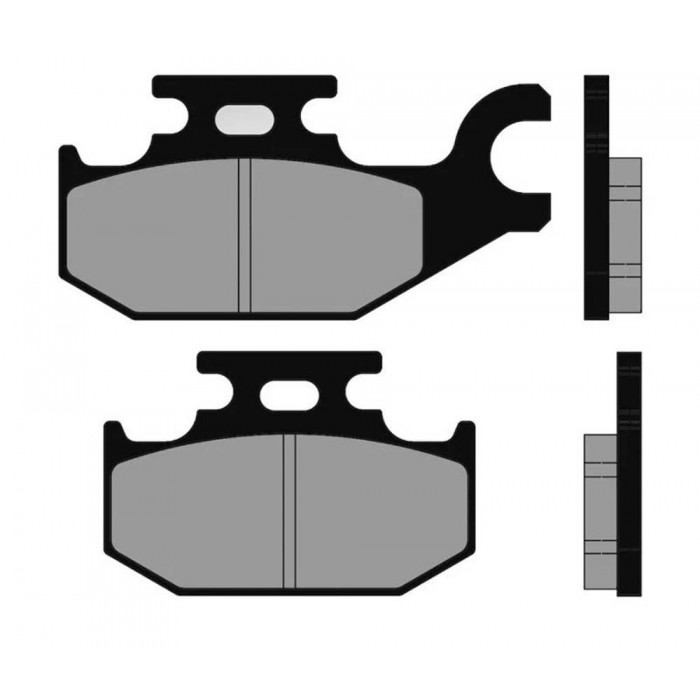 [해외]BRENTA MOTO 3108 유기농 리어 브레이크 패드 9139881383 Black / Silver