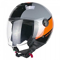 [해외]CGM 167R Flo 스텝 오픈 페이스 헬멧 9140018763 Grey / Orange