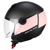 [해외]CGM 167R Flo 스텝 오픈 페이스 헬멧 9140018764 Satin Anthracite / Pink