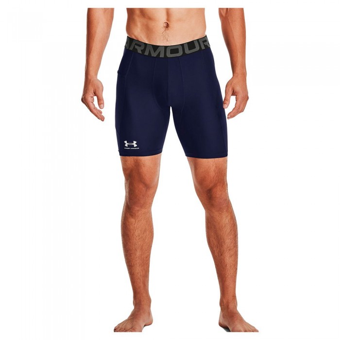 [해외]언더아머 HeatGear Armour Compression 베이스 레이어 반바지 9139419011 Midnight Navy / White