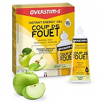 [해외]OVERSTIMS Coup De Fouet 30g Green Apple Energy Gels Box 10 Units 4138761133 Yellow / Green
