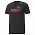 [해외]푸마 Ess+ 2 Col 로고 반팔 티셔츠 139553441 Puma Black / Warm