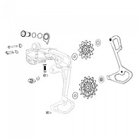 [해외]스램 뒷변속기 볼트 키트 XXSL T-Type Eagle AXS 1139580562 Black