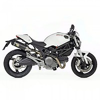 [해외]LEOVINCE 승인된 CABON 슬립 온 머플러 SBK LV One 2 II Ducati 796 Monster 796Ie Ref:8282 9139804910 Black