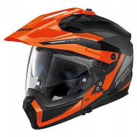[해외]놀란 N70-2 X 06 Stunner N-COM 컨버터블 헬멧 9139962014 Flat Black / Orange