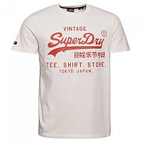 [해외]슈퍼드라이 Embossed Vintage 로고 반팔 티셔츠 140077417 Cream