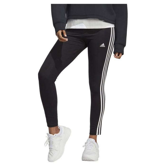 [해외]아디다스 Essentials 3 Stripes high waist leggings 139926618 Black / White