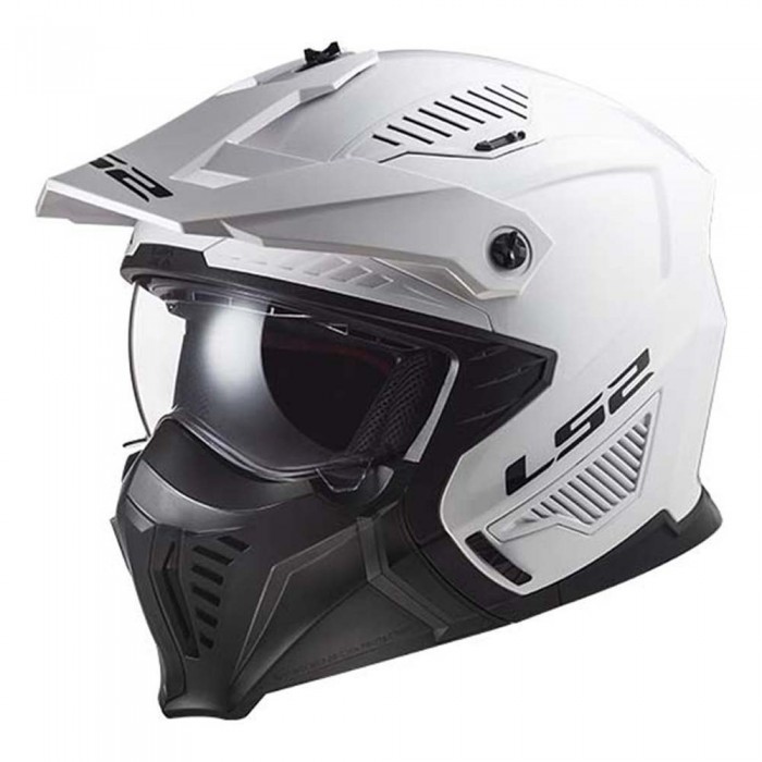 [해외]LS2 OF606 Drifter Solid 컨버터블 헬멧 9139019352 White
