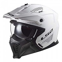 [해외]LS2 OF606 Drifter Solid 컨버터블 헬멧 9139019352 White