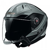 [해외]LS2 오픈 페이스 헬멧 OF603 Infinity II Veyron 9139368620 Gloss Grey / White