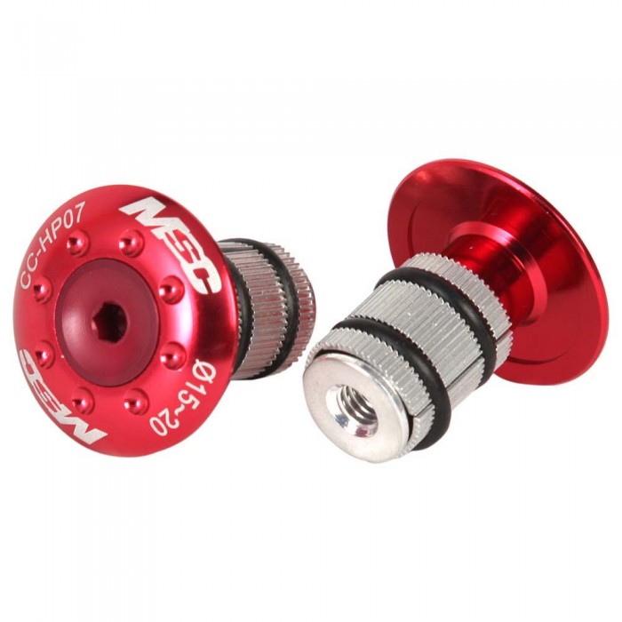 [해외]MSC 스토퍼 Bar Caps With Bolt Alu T6 1136457289 Red