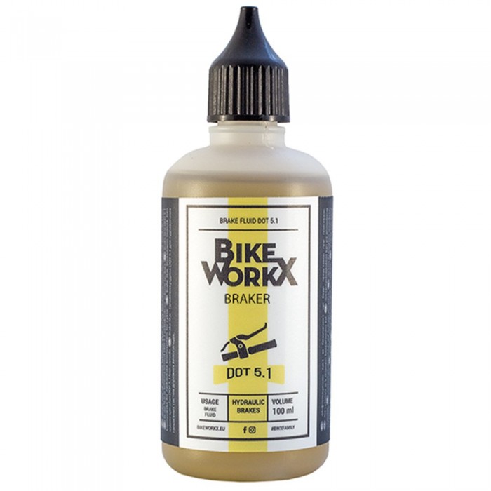 [해외]BIKE WORKX 브레이크 액체 DOT 5.1 100ml 1139860959 Multicolor