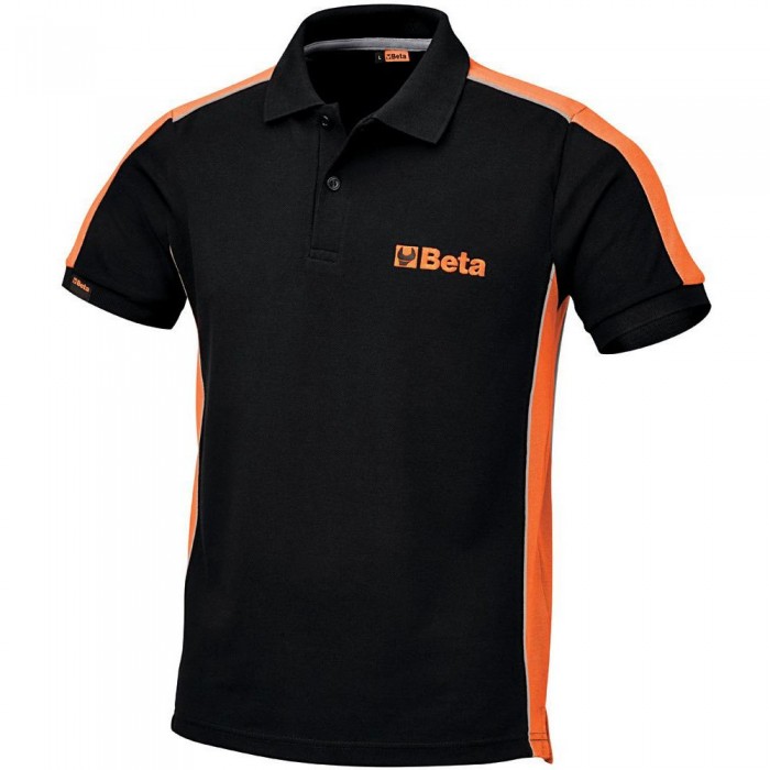 [해외]BETA UTENSILI Top Line 반팔 폴로 셔츠 1140007966 Black / Orange