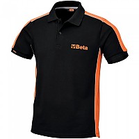 [해외]BETA UTENSILI Top 라인 반팔 폴로 셔츠 1140007966 Black / Orange