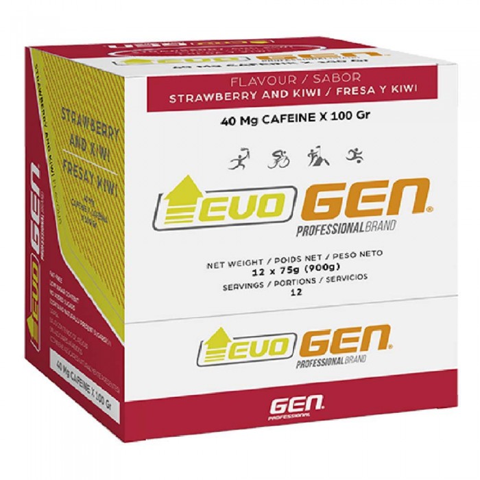 [해외]GEN Evo 75g Strawberry Kiwi 에너지 젤 상자 12 단위 4139775887 White / Red