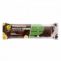 [해외]파워바 바나나와 초콜릿 프로teinPlus + Vegan 42g 단백질 술집 4140078976 Brown
