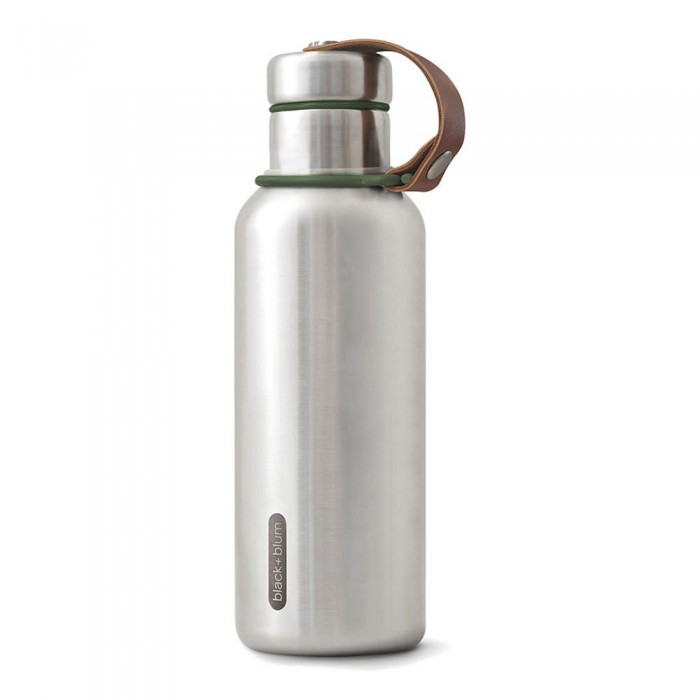 [해외]BLACK+BLUM 단열 스테인리스 스틸 병 500ml 4140102831 Olive / Silver