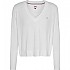 [해외]타미 진 브이넥 스웨터 Essential V 140090239 Ancient White