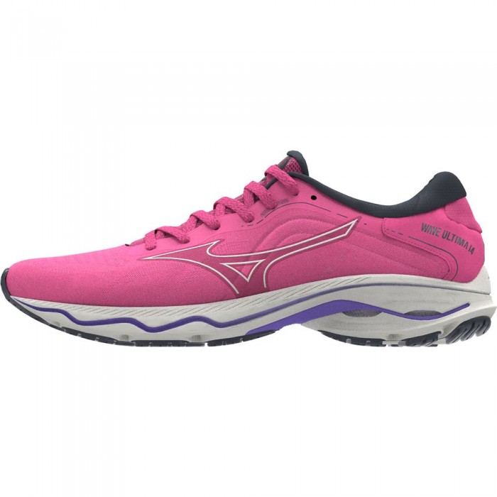 [해외]미즈노 Wave Ultima 14 러닝화 6140081826 High-Vis Pink / Snow White / Purple Punch