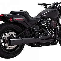 [해외]VANCE + HINES 프로-P Harley Davidson FLDE 1750 ABS 소프트ail Deluxe 107 Ref:47387 전체 라인 시스템 9140124648 Black