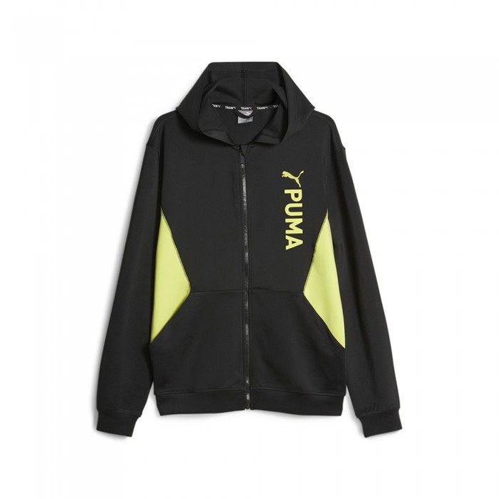 [해외]푸마 Fit Double Knit 후드티 139910562 Black / Yellow