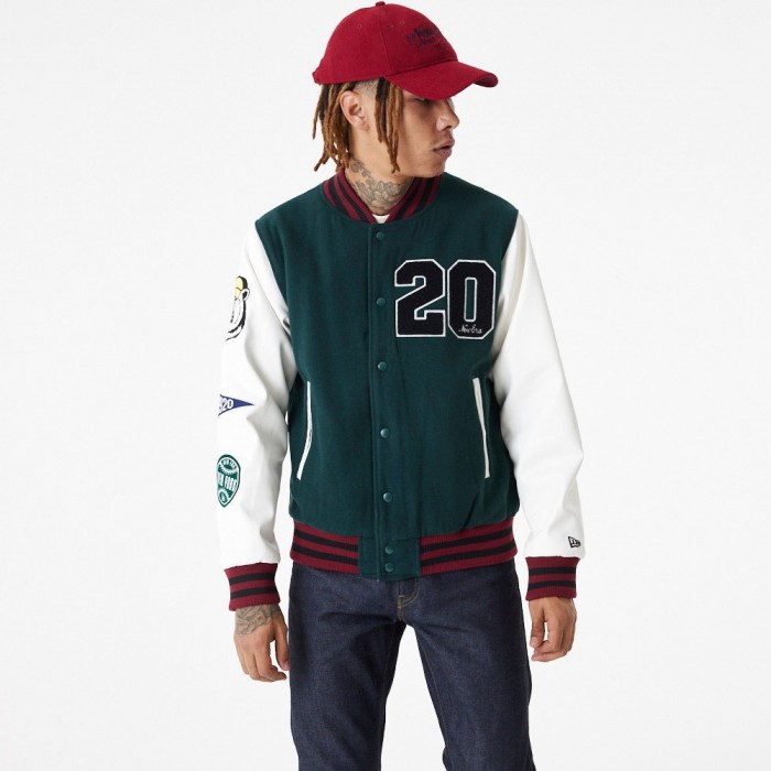 [해외]뉴에라 Lifestyle Varsity 자켓 139860444 Dark Green