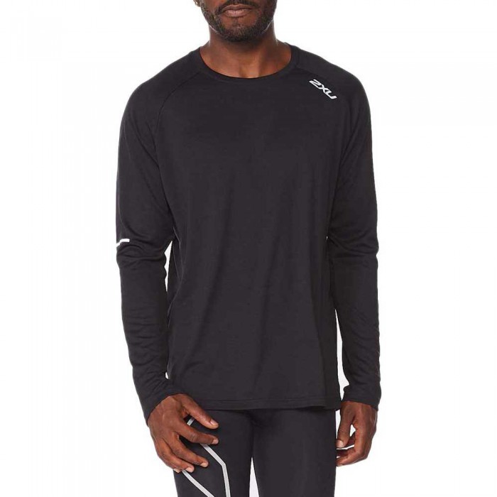 [해외]2XU Aero 긴팔 티셔츠 6138491399 Black / Silver Reflective