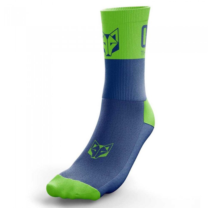 [해외]OTSO Multi-sport Medium Cut Electric Blue/fluor Green 양말 7137938008 Electric Blue / Fluo Green