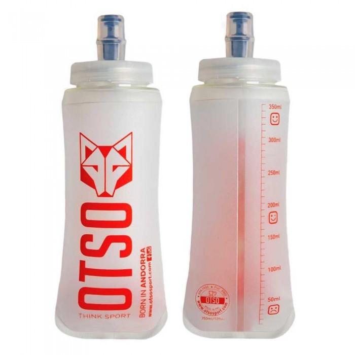 [해외]OTSO 빅모자 Logo 350ml 소프트플라스크 4137938156 White / Orange