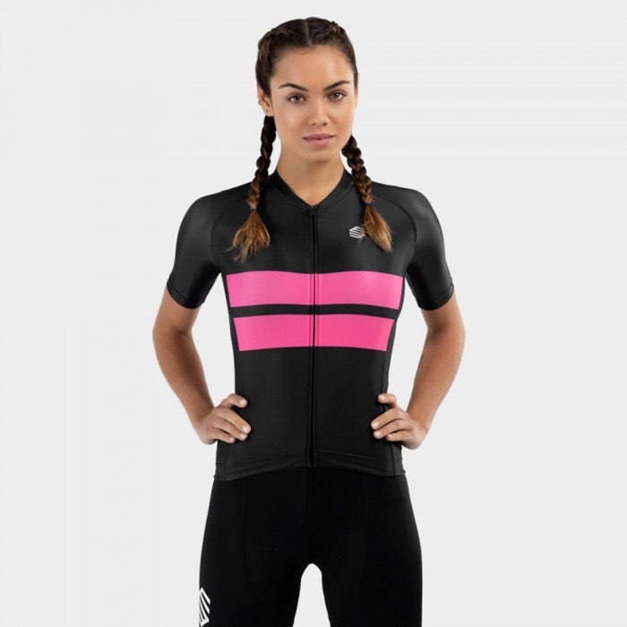 [해외]SIROKO M2 Double Track 반팔 저지 1138612519 Black / Pink