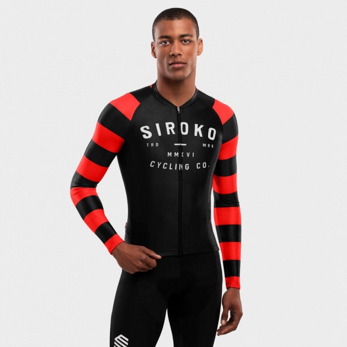 [해외]SIROKO M2 Rider 긴팔 저지 1138612539 Black / Red